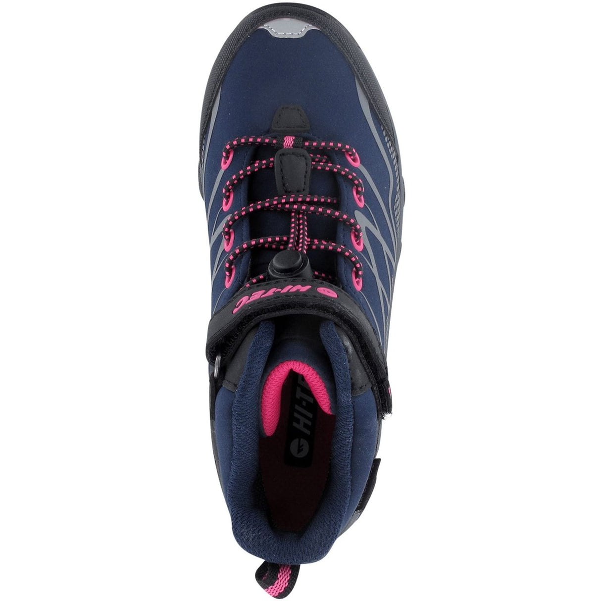 Hi-Tec Junior Girls Blackout Mid Boots Navy/Magenta