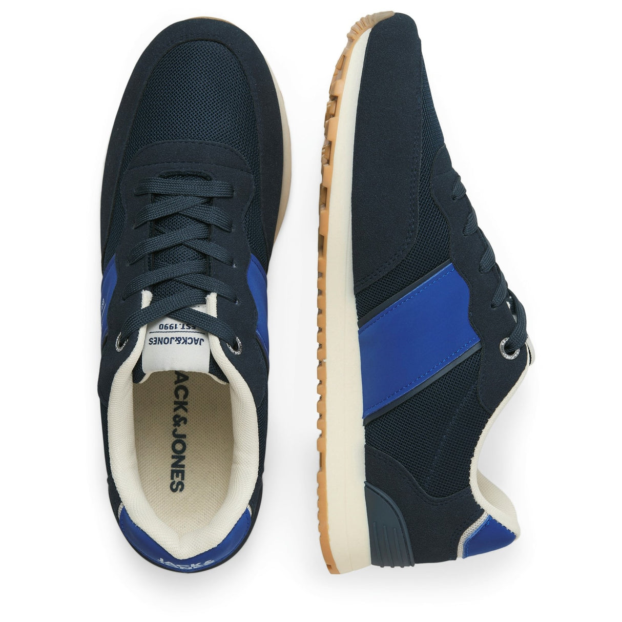 Jack & Jones Mens Spirit Runner Trainer Medieval Blue