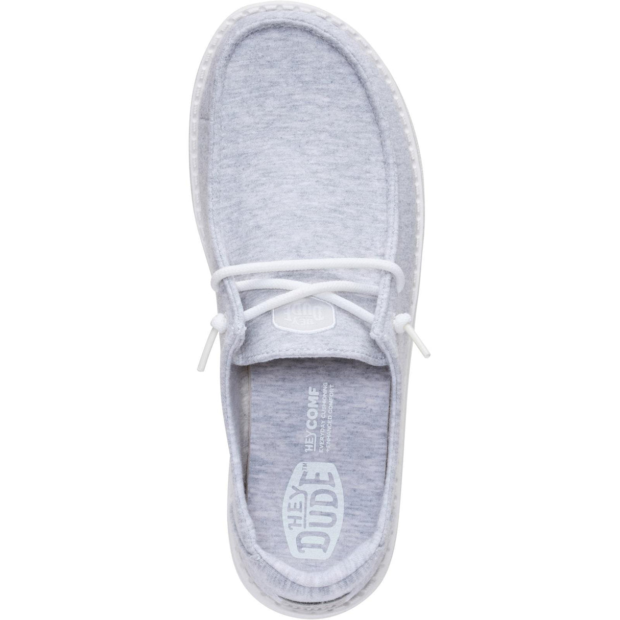 HEYDUDE Womens Wendy Stretch Jersey Light Grey