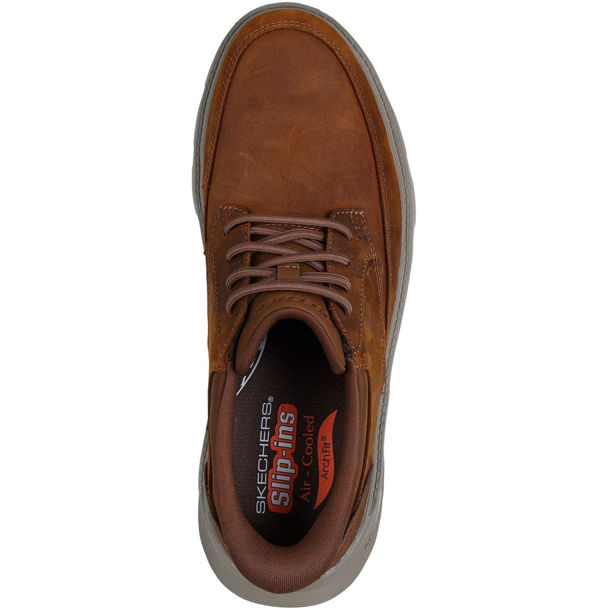 Skechers Mens Arch Fit Garza Rowan Shoes Dark Brown