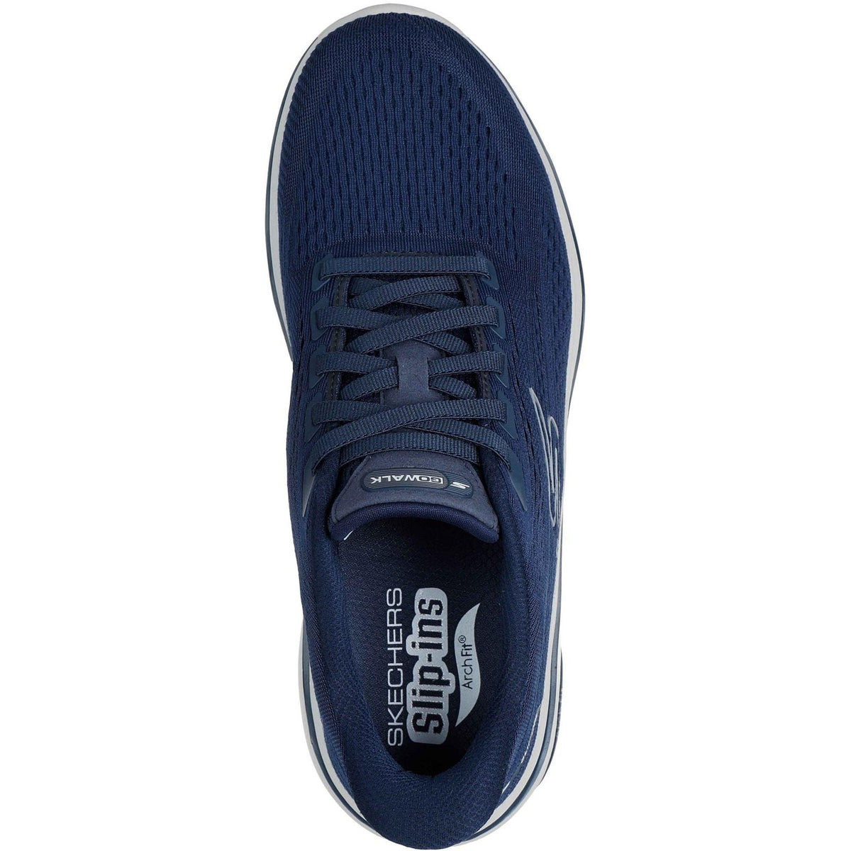 Skechers Mens GO WALK Arch Fit 2.0 Percy Trainer Navy/Grey