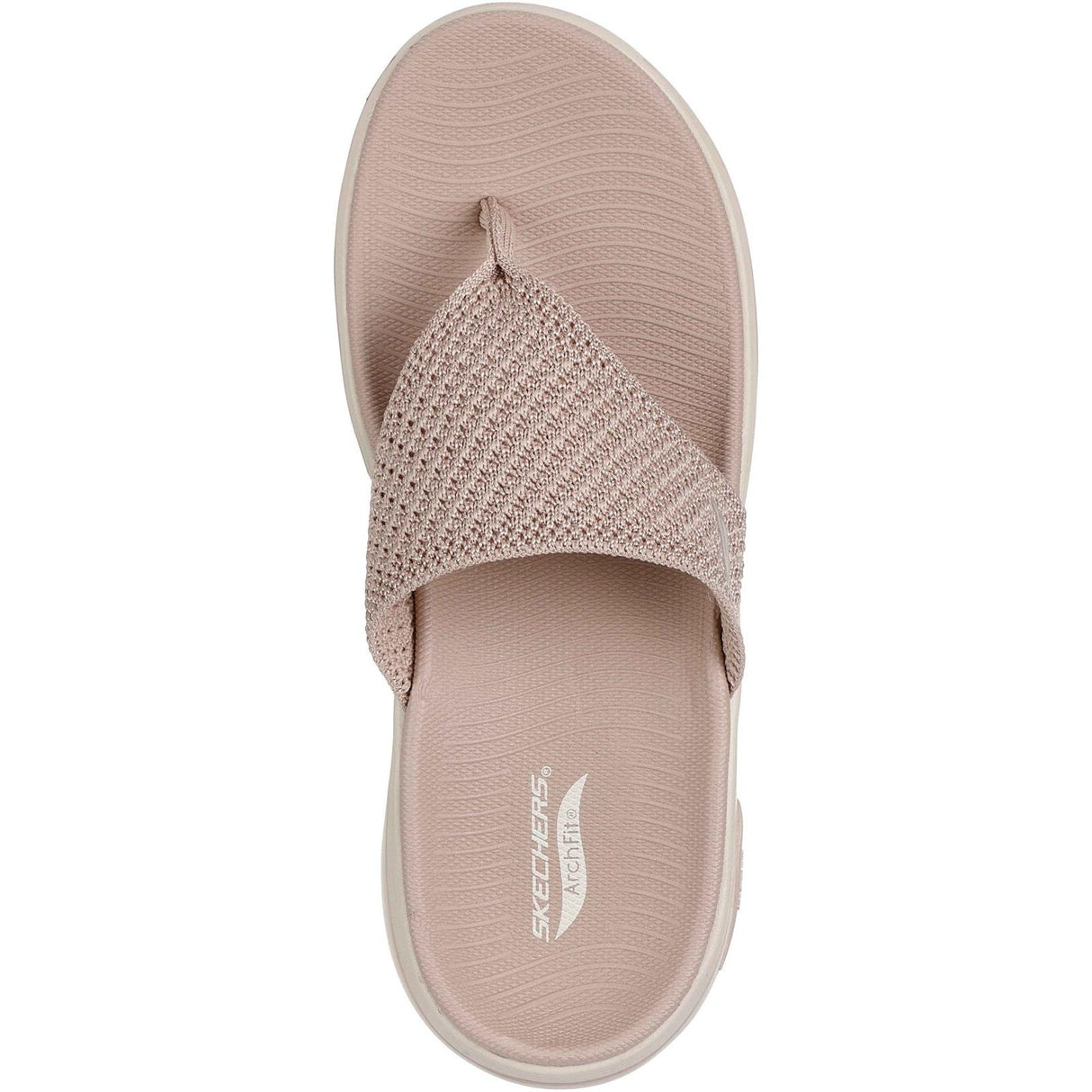Skechers Womens Go Walk Arch Fit 2.0 Sandal Taupe