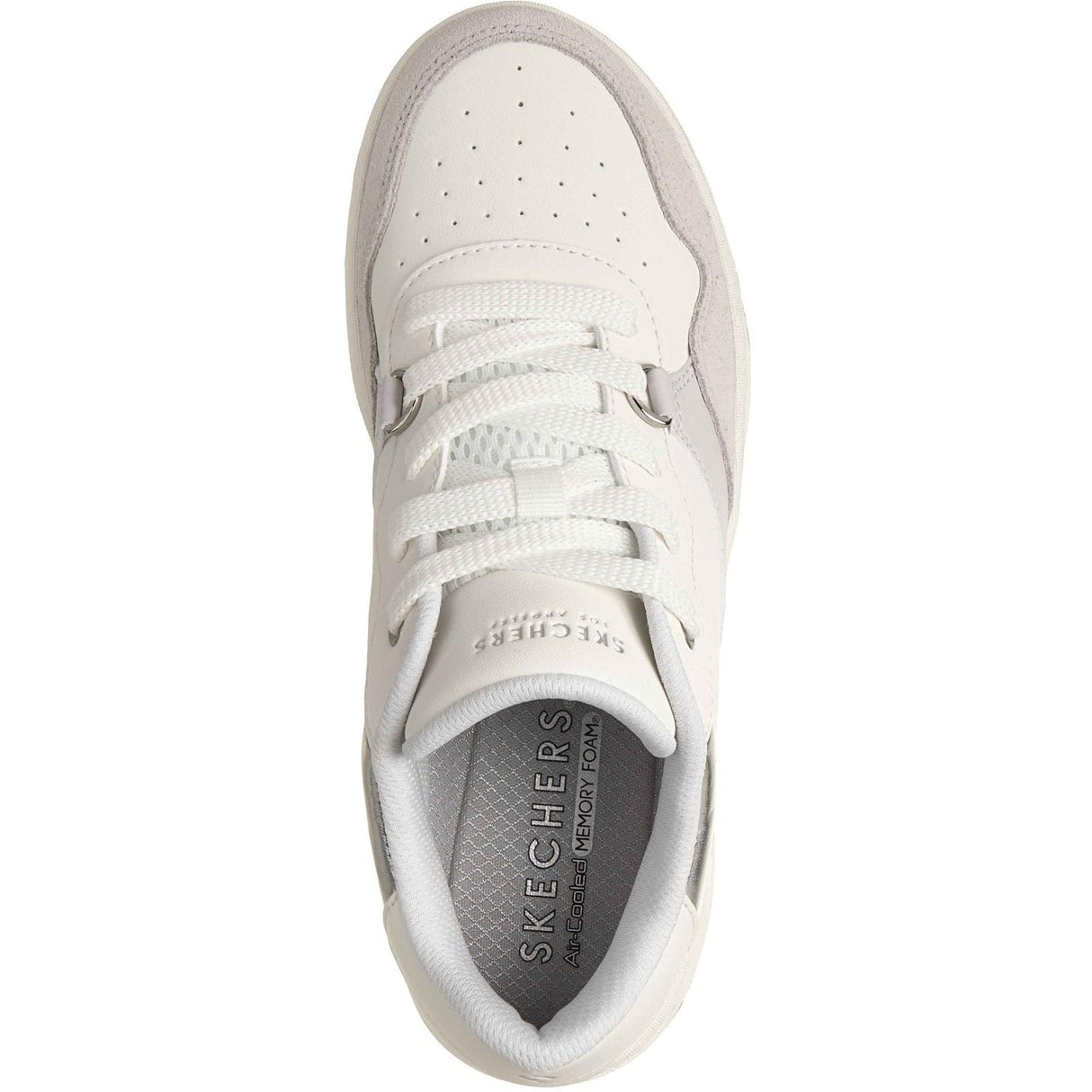 Skechers Womens UNO CTL - Subtle Shimmer Trainers White