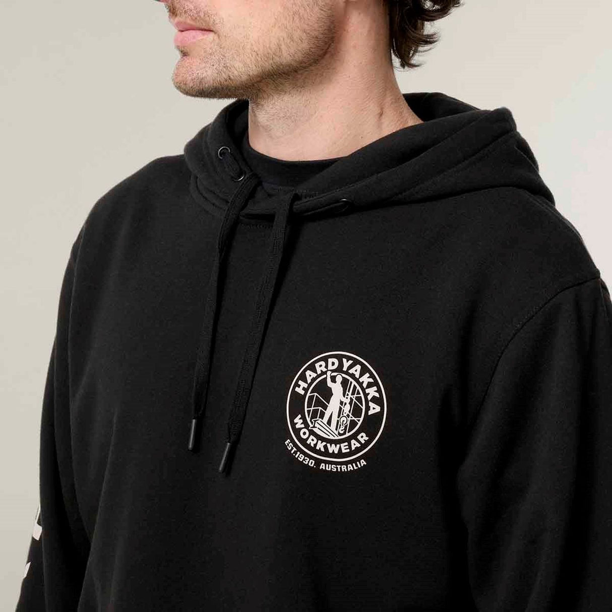 Hard Yakka Mens Heritage Hoodie Black