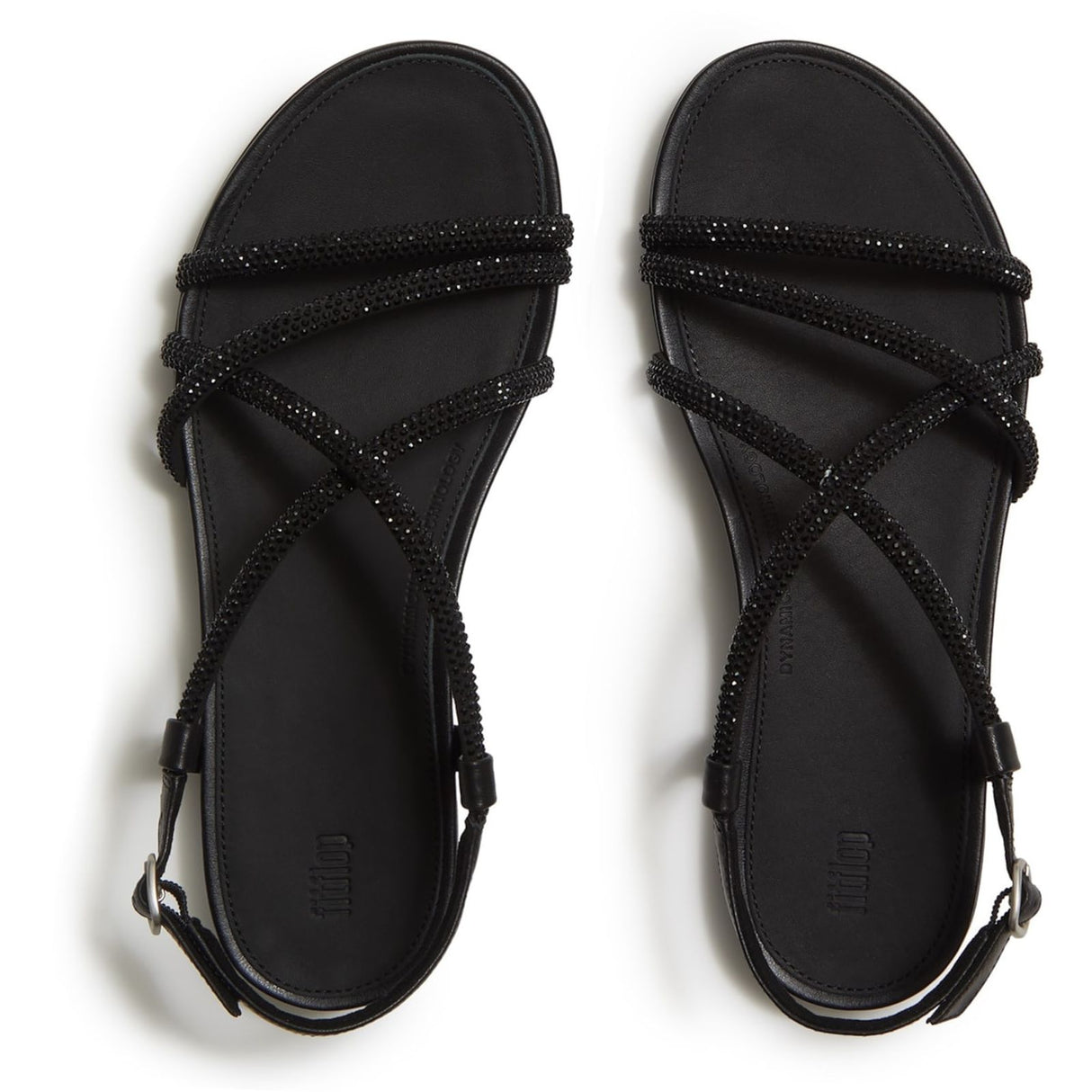 Fitflop Womens Gracie Crystal Sandals All Black