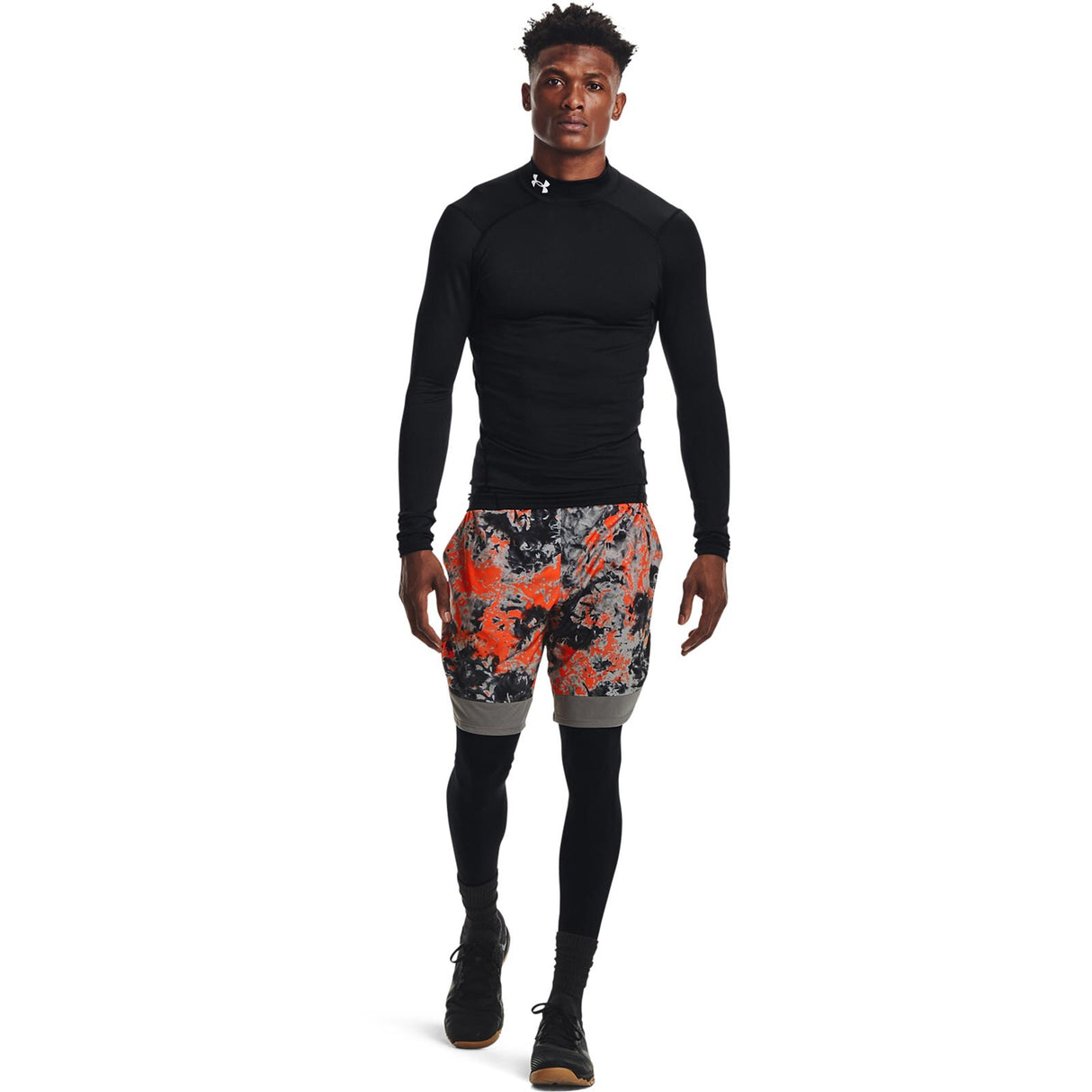 Under Armour Mens ColdGear® Armour Compression Mock Black