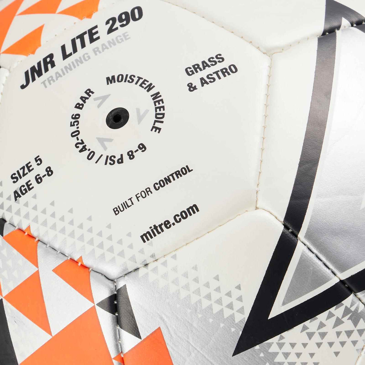 Mitre Jnr Lite 290 Football White/Organe