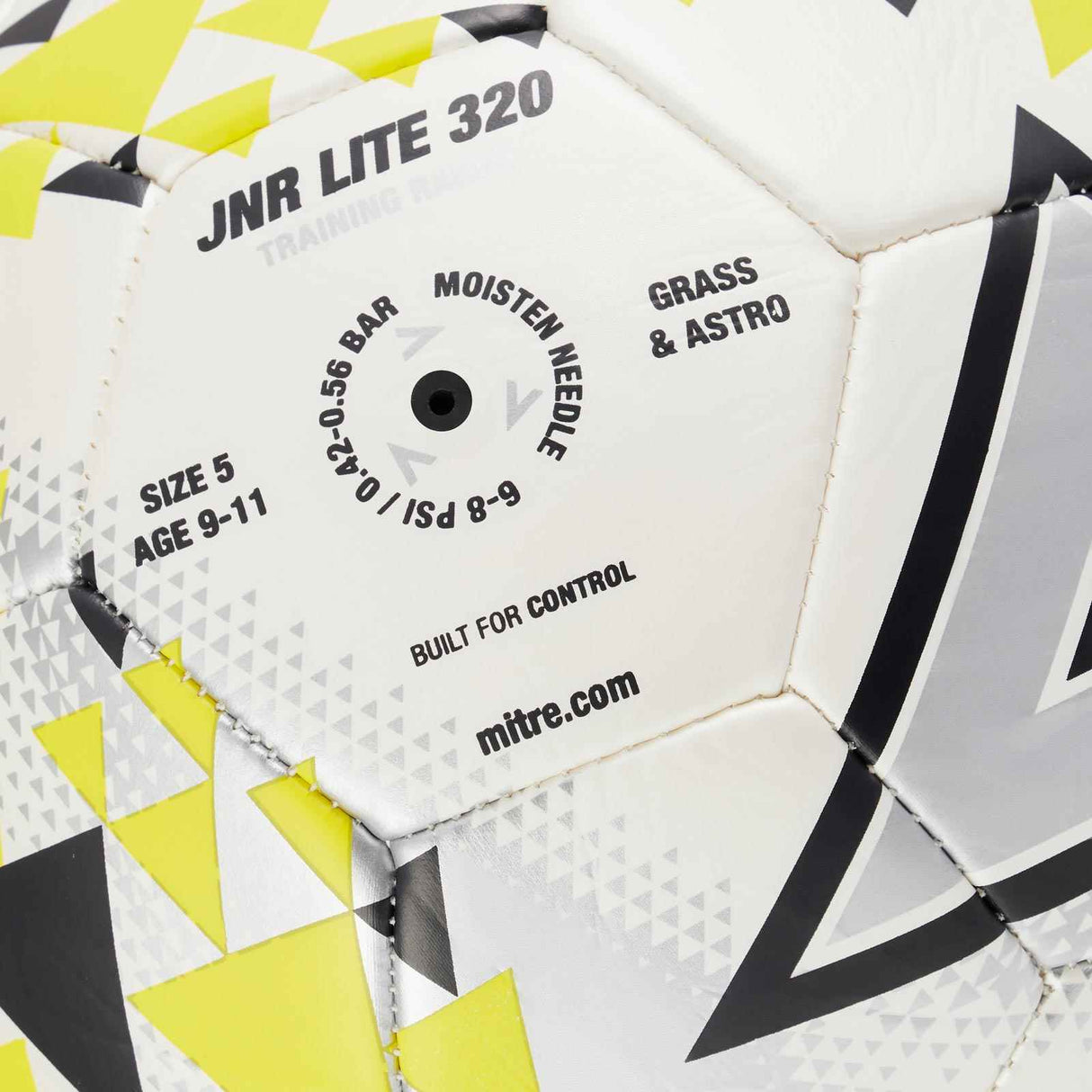 Mitre Jnr Lite 320 Football White/Yellow