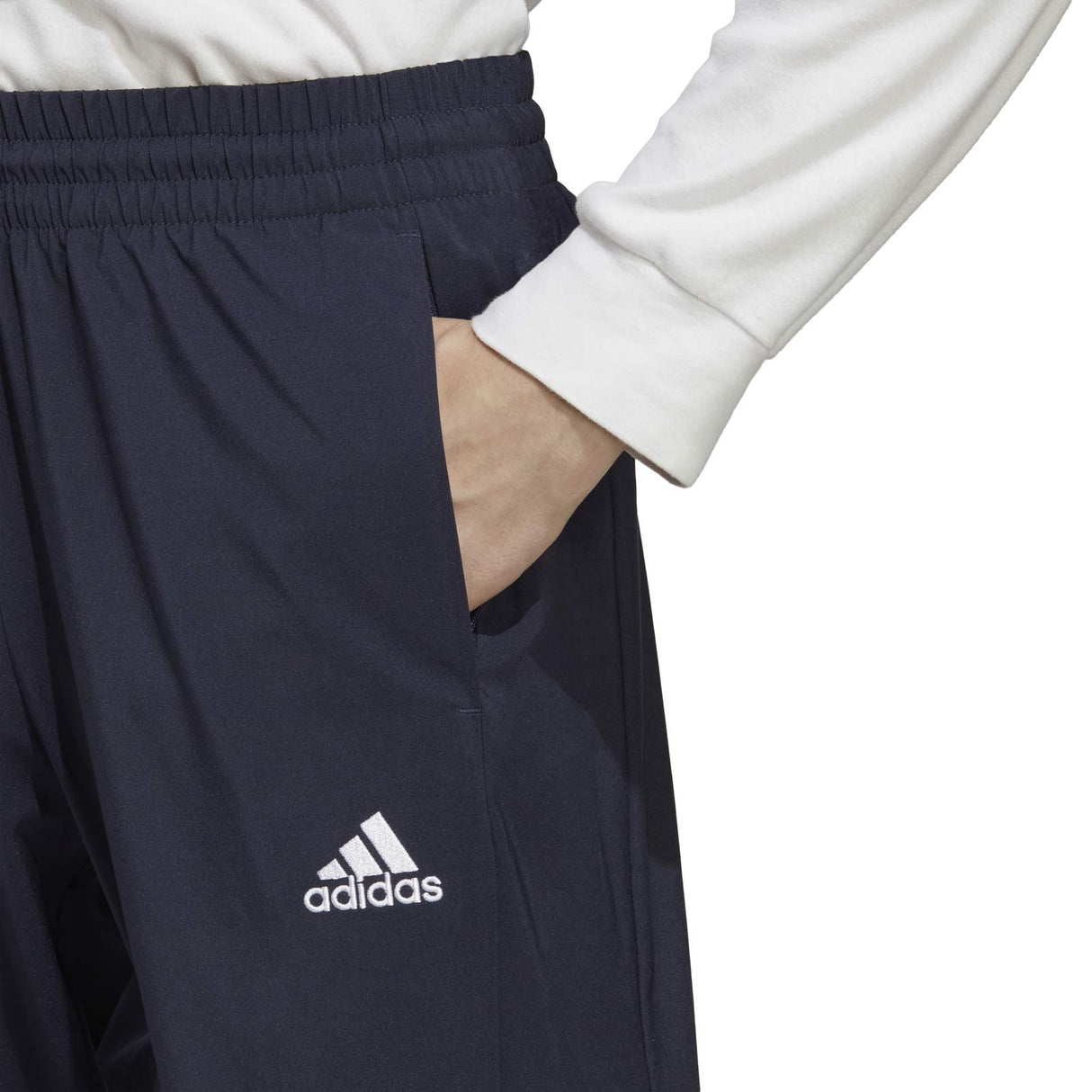 adidas Mens AEROREADY Essentials Stanford Open Hem Embroidered Small Logo Tracksuit Bottoms