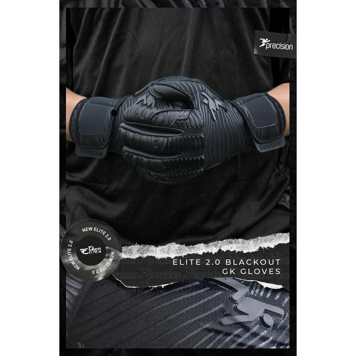 Precision Junior Elite 2.0 Blackout GK Gloves
