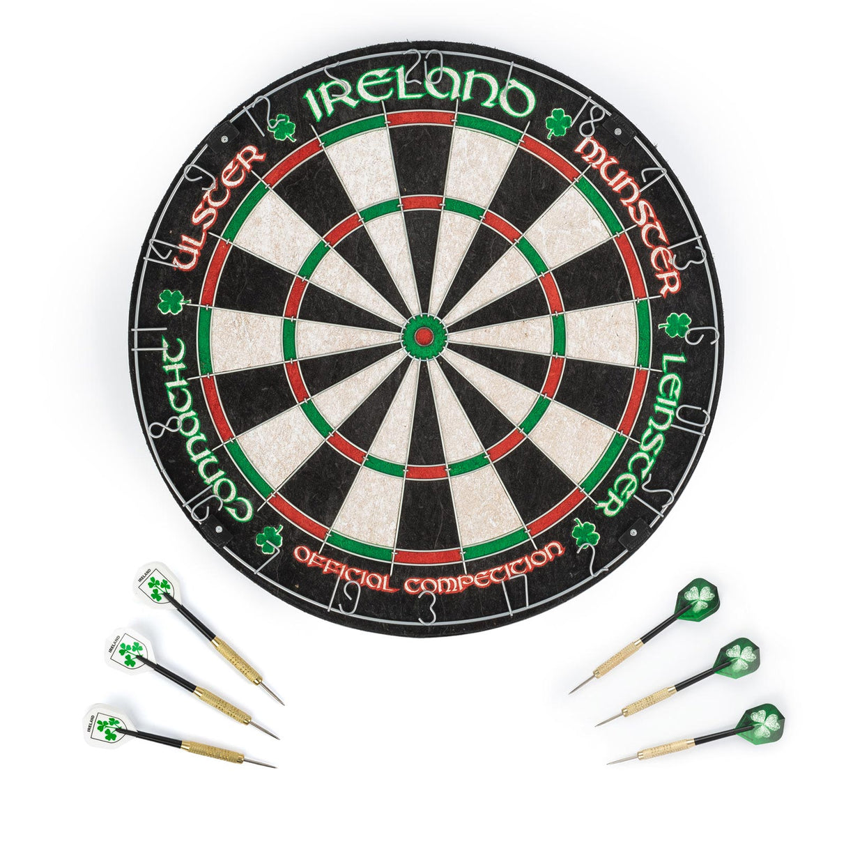 Harrows Ireland Themed Premium Grade Sisal Dartboard Set