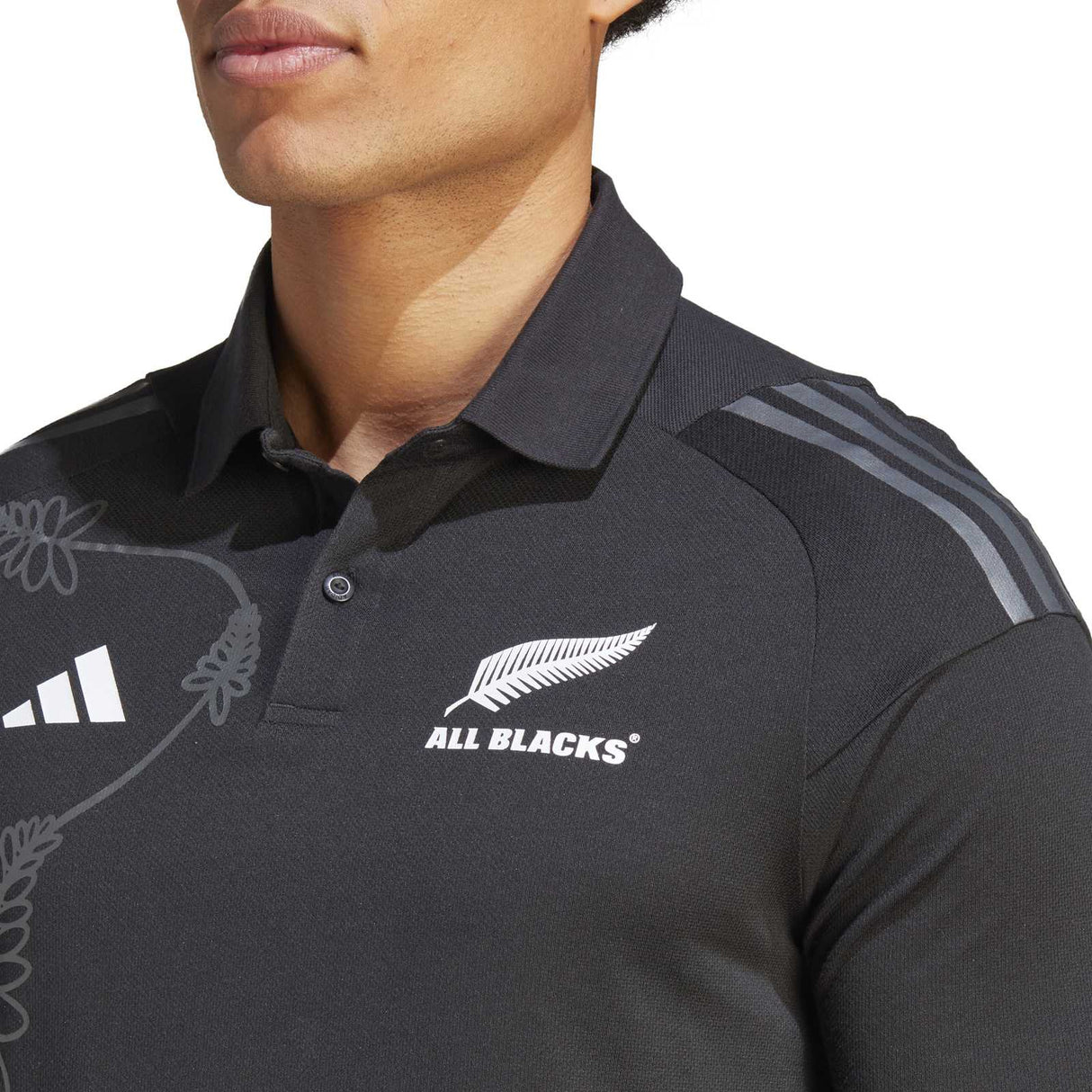 adidas All Blacks Rugby Short Sleeved Training Polo Shirt