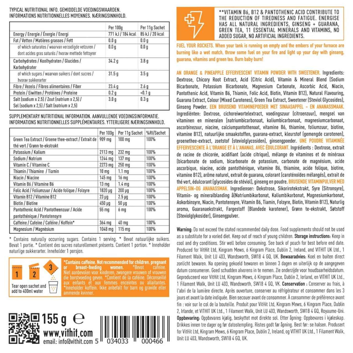 VIT HIT Rocket Fuel Effervescents