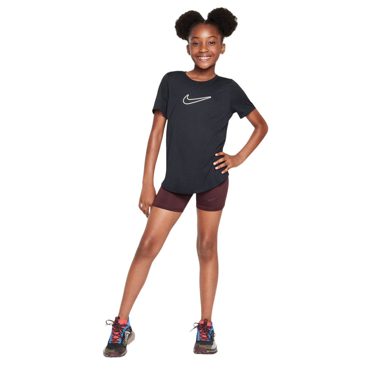 Nike One Fitted Kids Dri-Fit Short-Sleeve Top