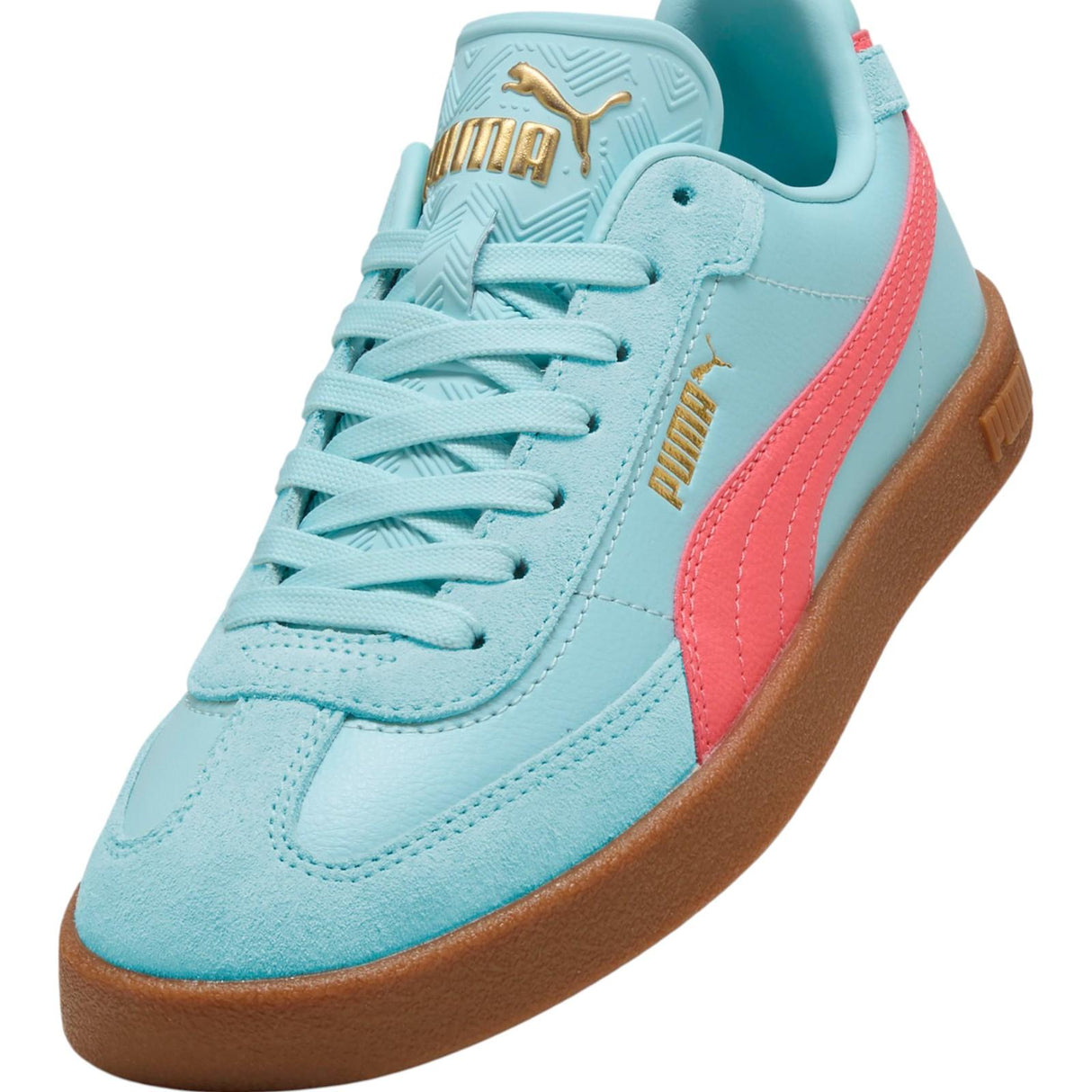 Puma Club II Era Womens Regular-Fit Lace Sneakers Front Side Close-Up