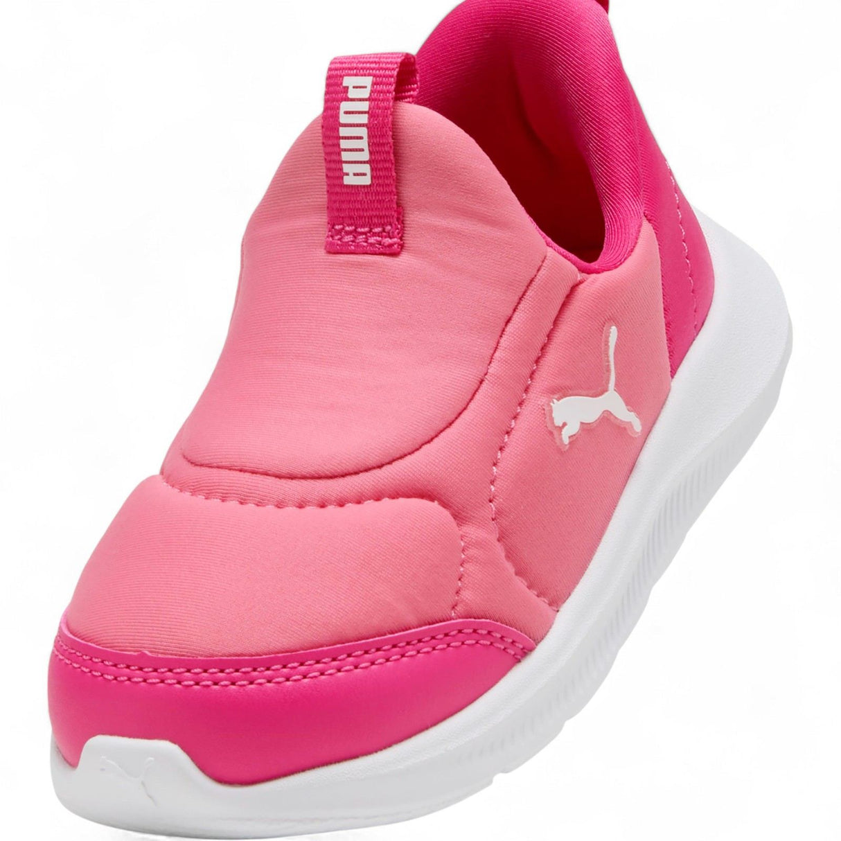 Puma Fun Racer 2 Sliptech Low-Cut Slip On Infant Shoes Pink Top Tilted View