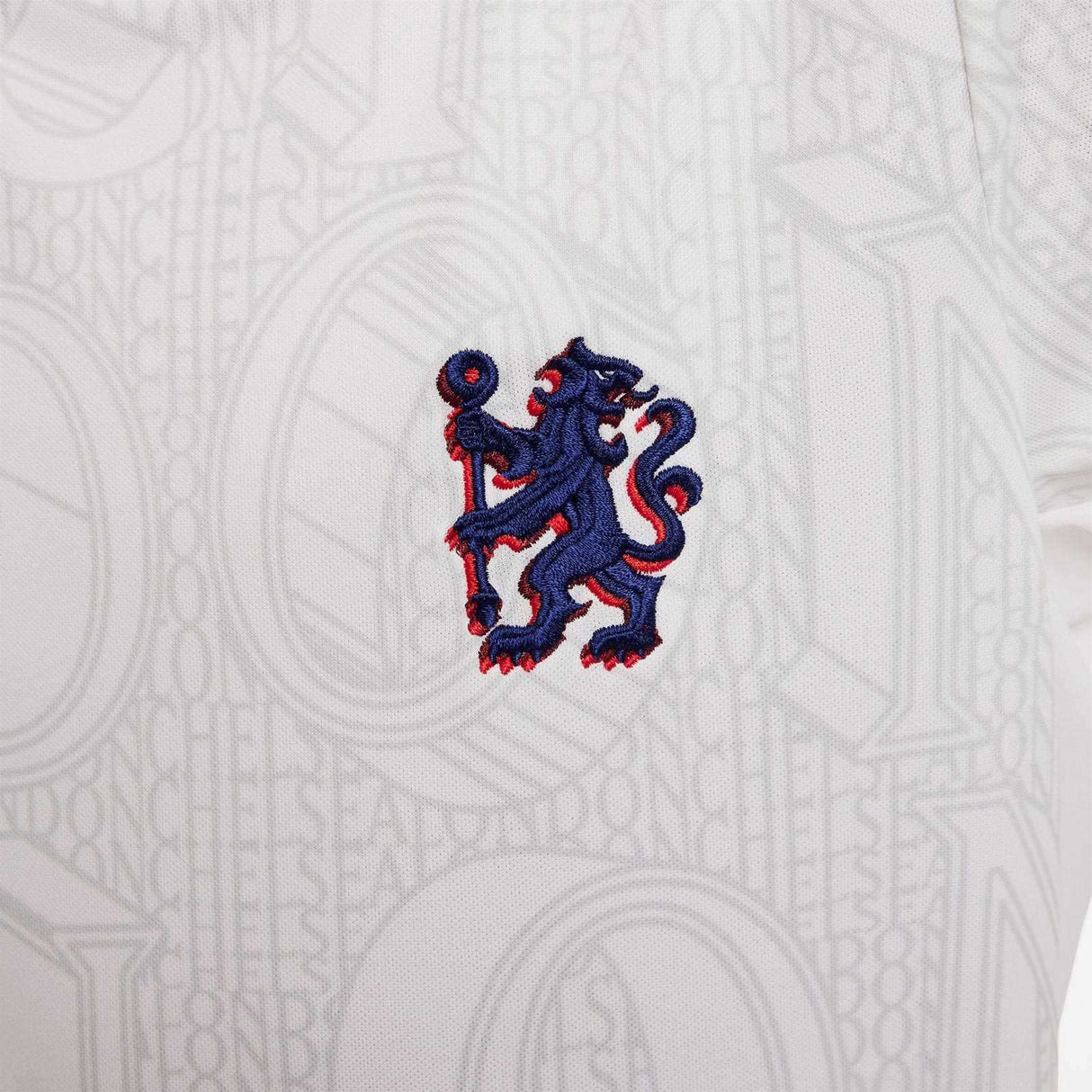 Nike Chelsea F.C. 2025/26 Pre-Match Kids Jersey - Close up 4