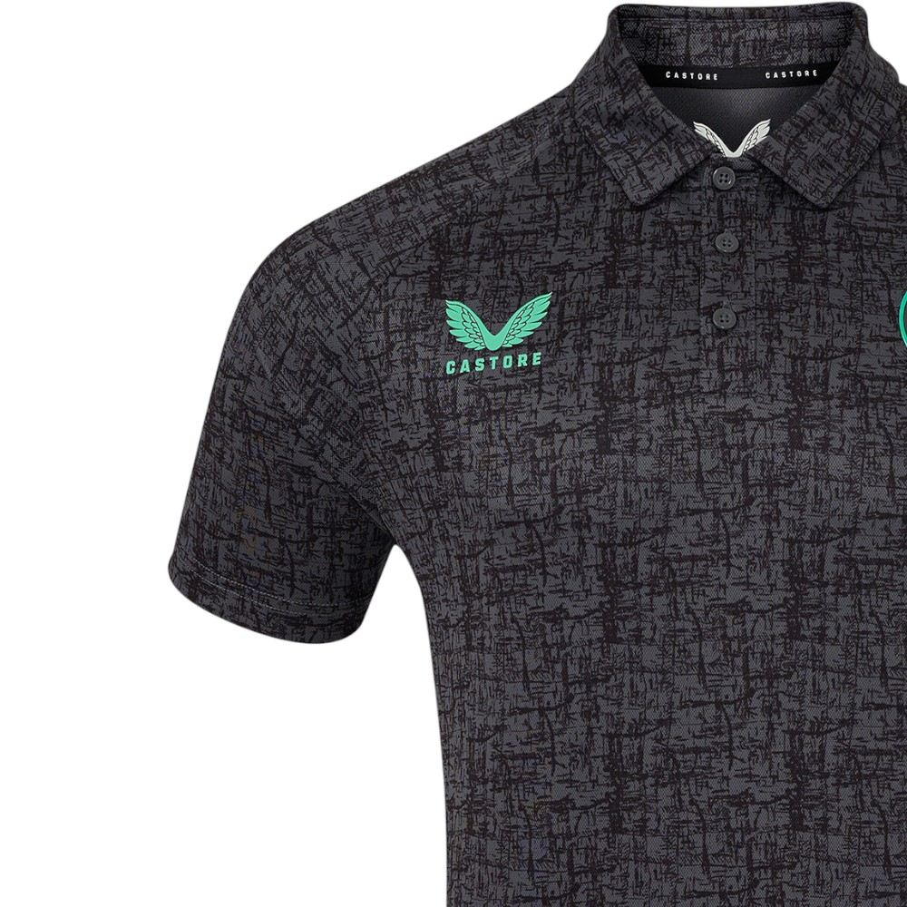 Castore FAI Ireland Football 2025/26 Womens Polo Shirt Close-Up Right Side View