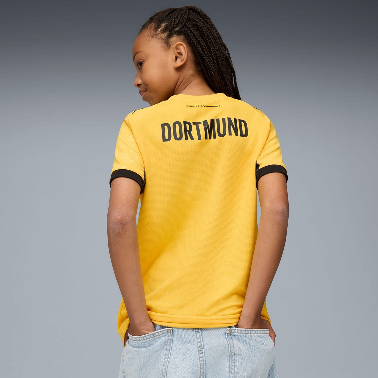 Puma BVB 25 Kids Third Jersey Yellow