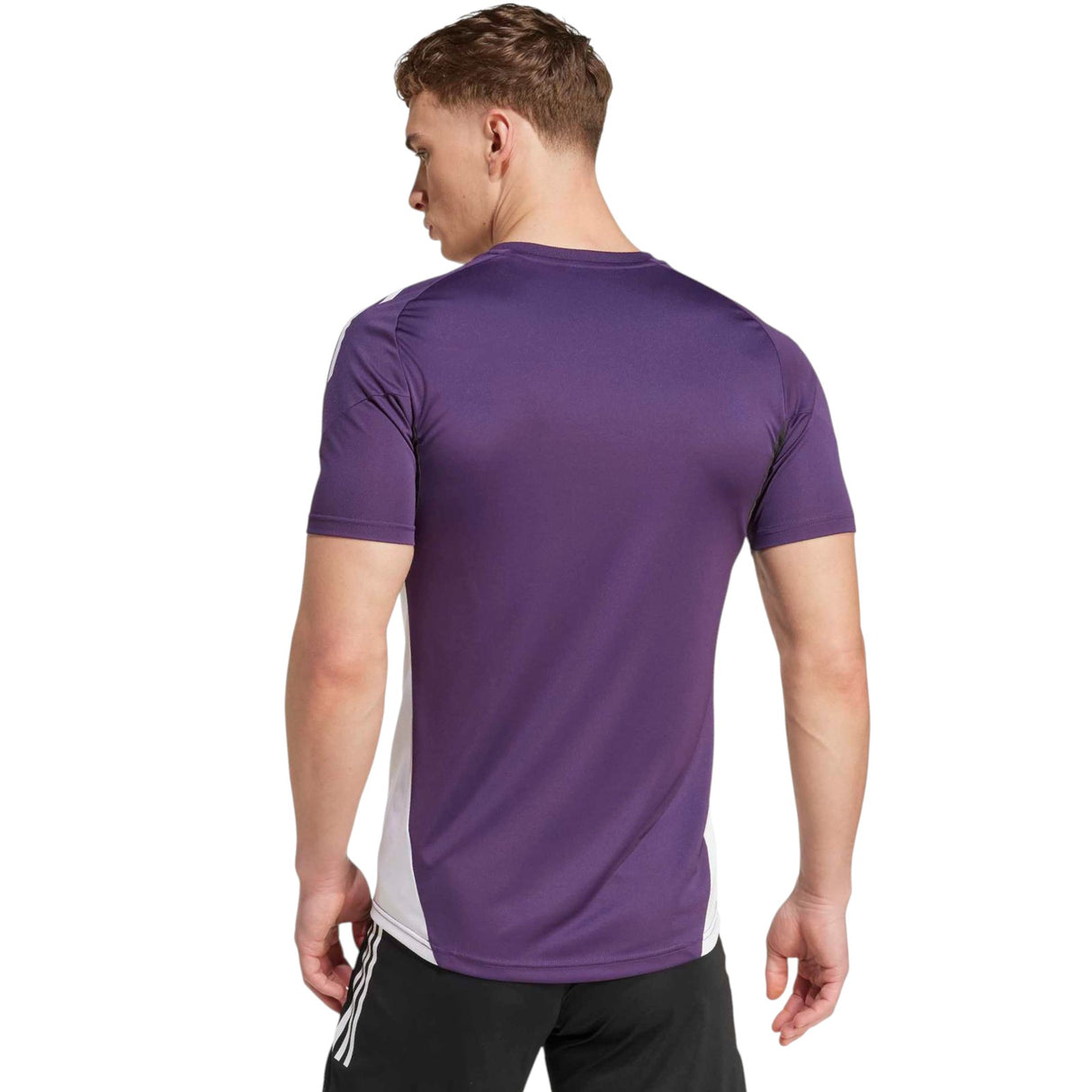 adidas Manchester United Tiro Football 2025/26 Adults Short Sleeved Training Jersey Model Back View