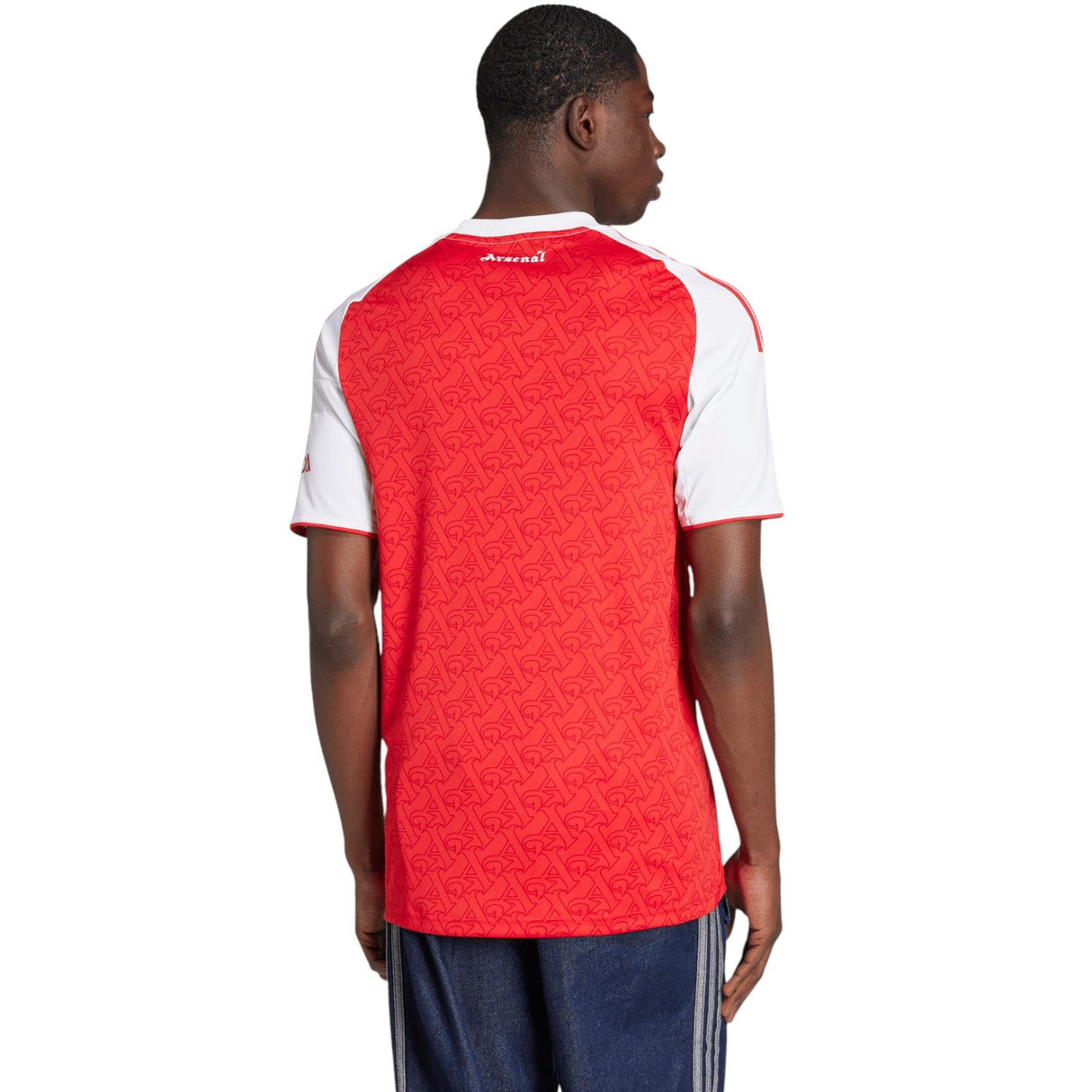 adidas Arsenal Football 2025/26 Mens Short Sleeved Home Jersey Model Back View