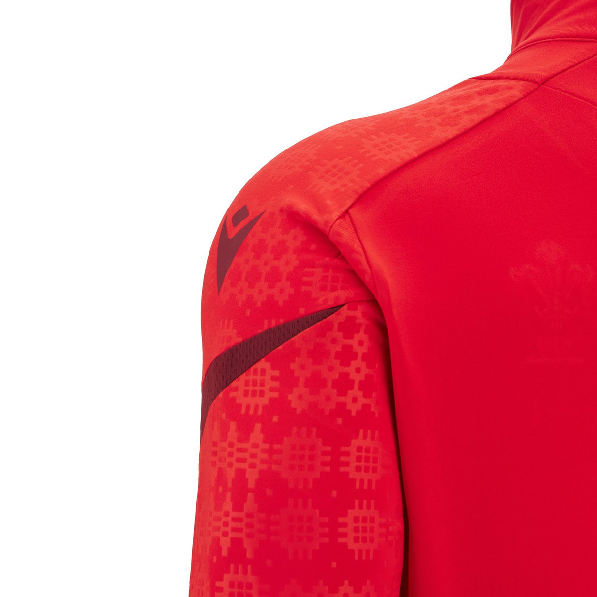 Macron Wales Rugby 2025/26 Half-Zip Mens Training Top