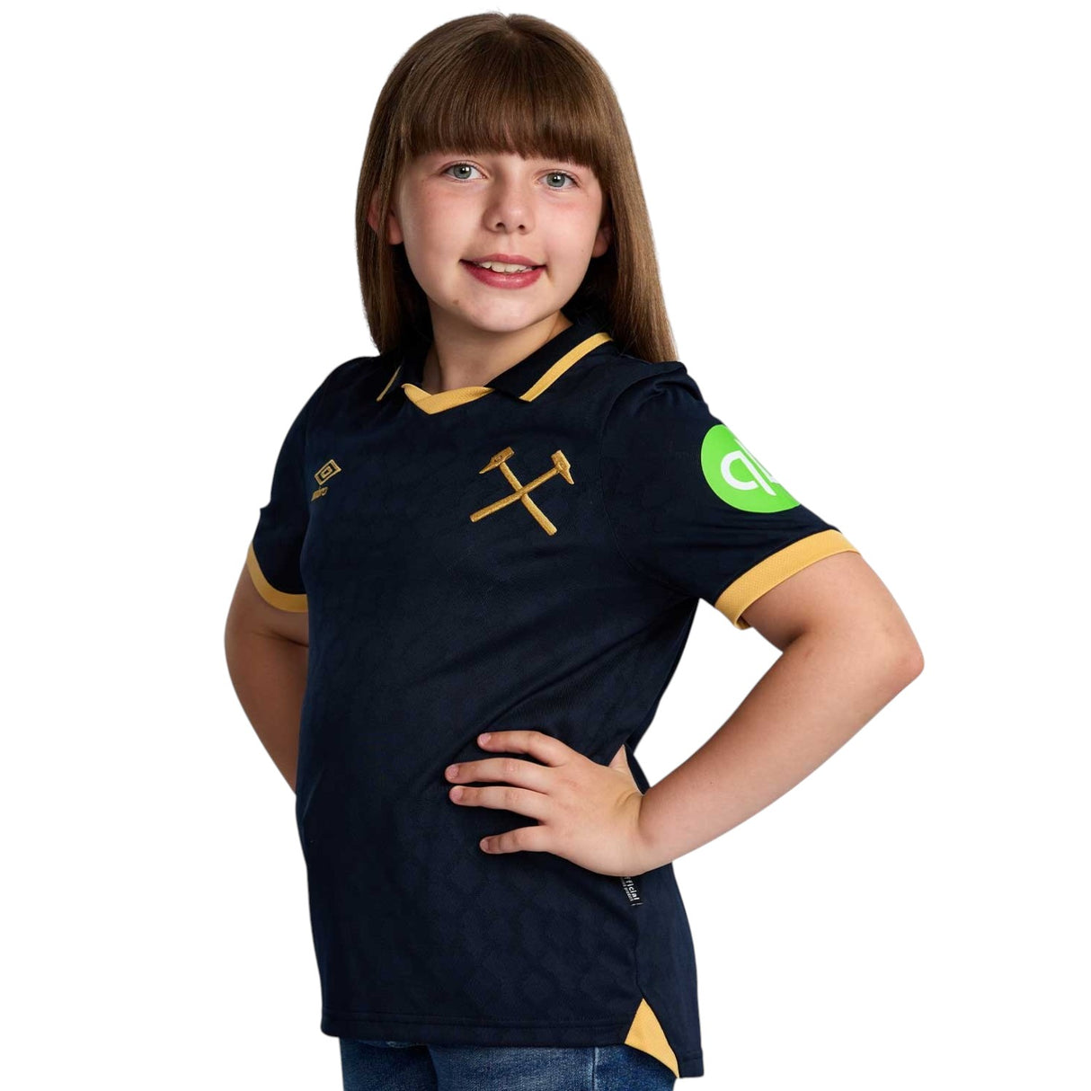 Umbro West Ham Kids Third Jersey Navy