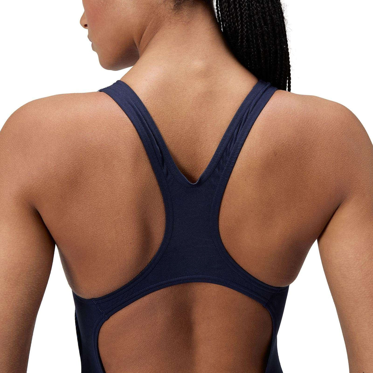 Speedo Womens Digit Print Medalist Swimsuit