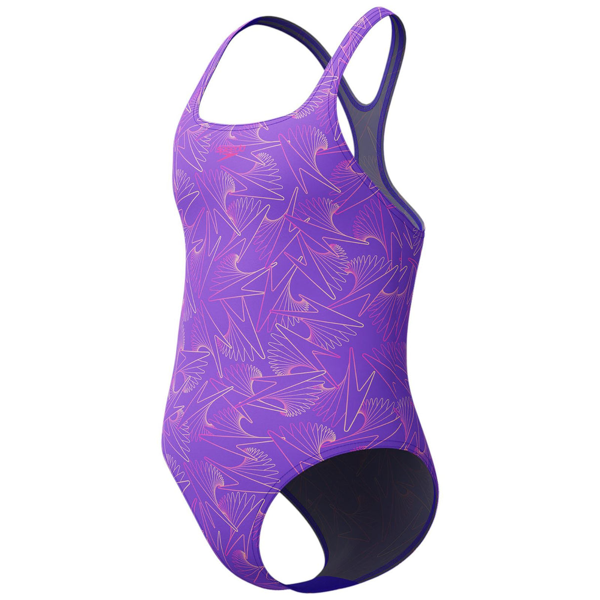 Speedo Girls Hyperboom Medalist Allover Print Swimsuit