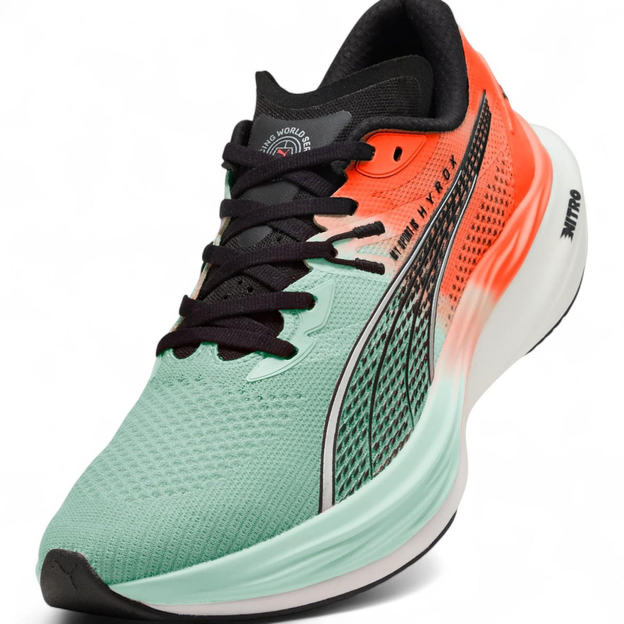 Puma x Hyrox Deviate Nitro 3 Mens Running Shoes Front Side Full View