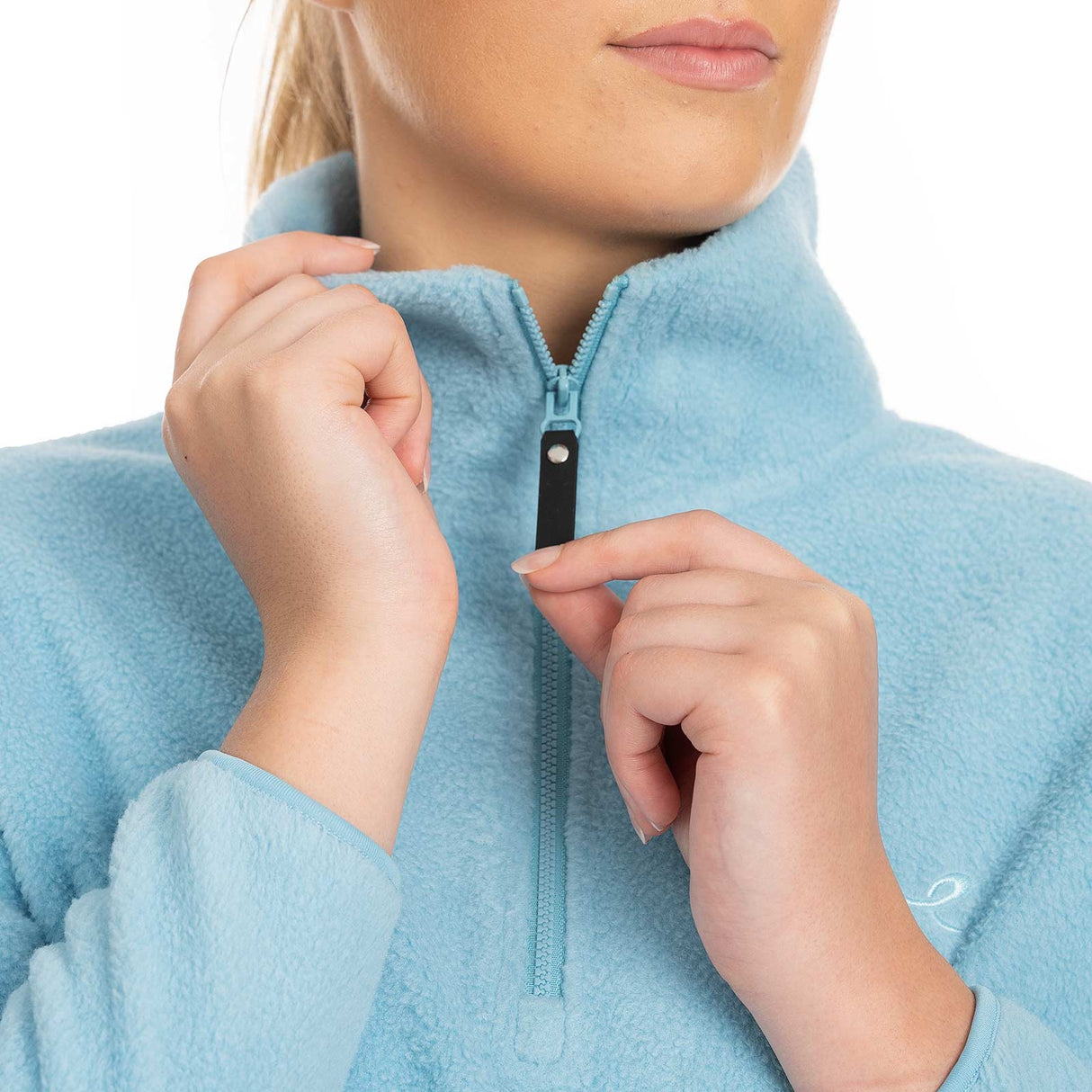 Energetics Amelia Womens Half-Zip Full-Length Fleece Top