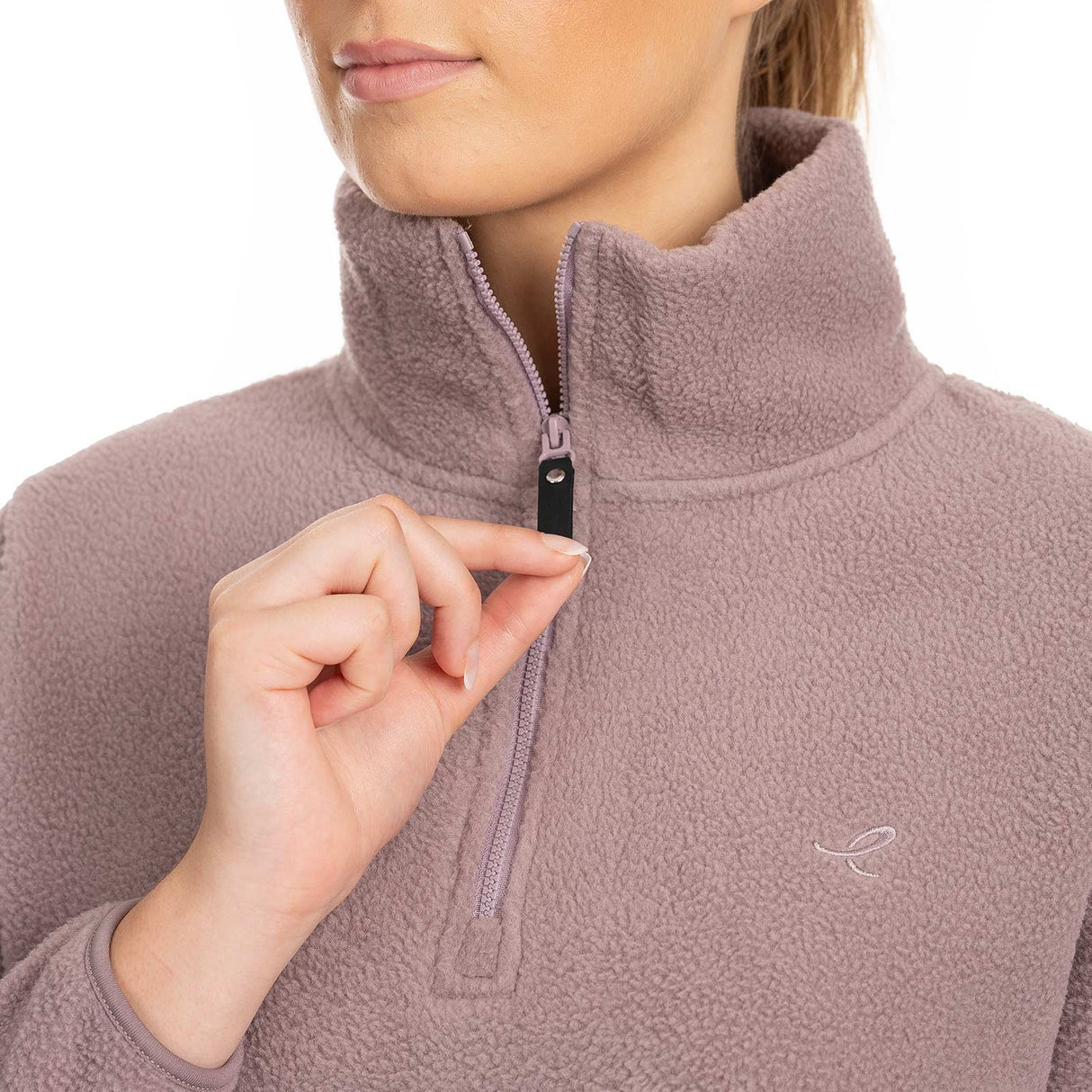 Energetics Amelia Womens Half-Zip Full-Length Fleece Top
