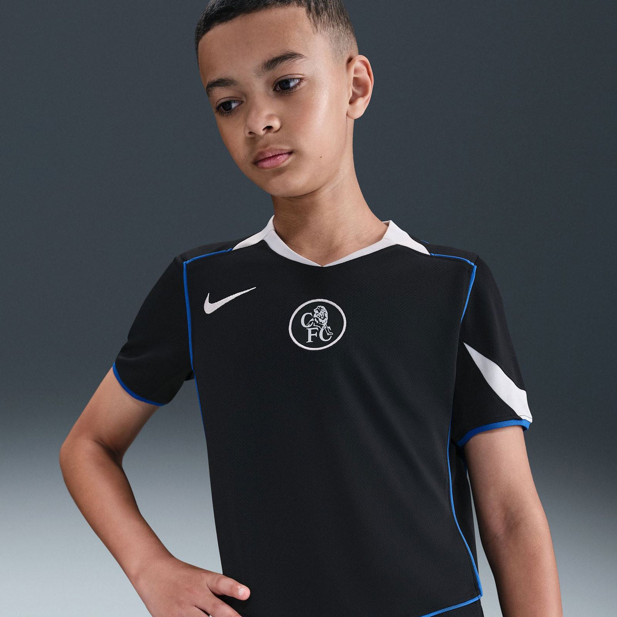 Nike CFC 25 Kids Third Jersey Black