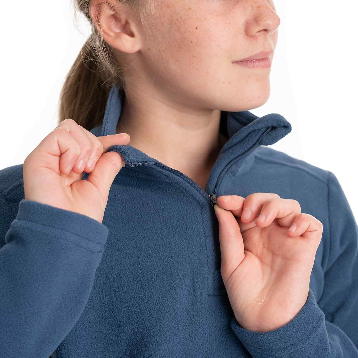 Energetics Amos Junior Kids Mid Fleece Half Zip Midlayer