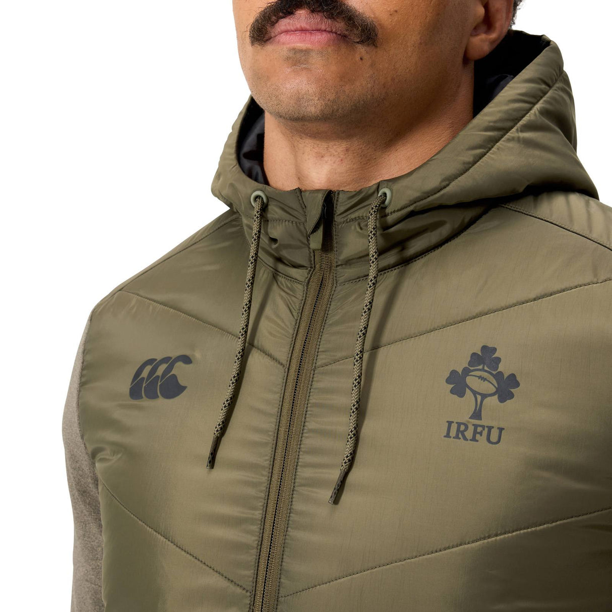 Canterbury Ireland IRFU Rugby 2025/26 Mens Hybrid Padded Jacket