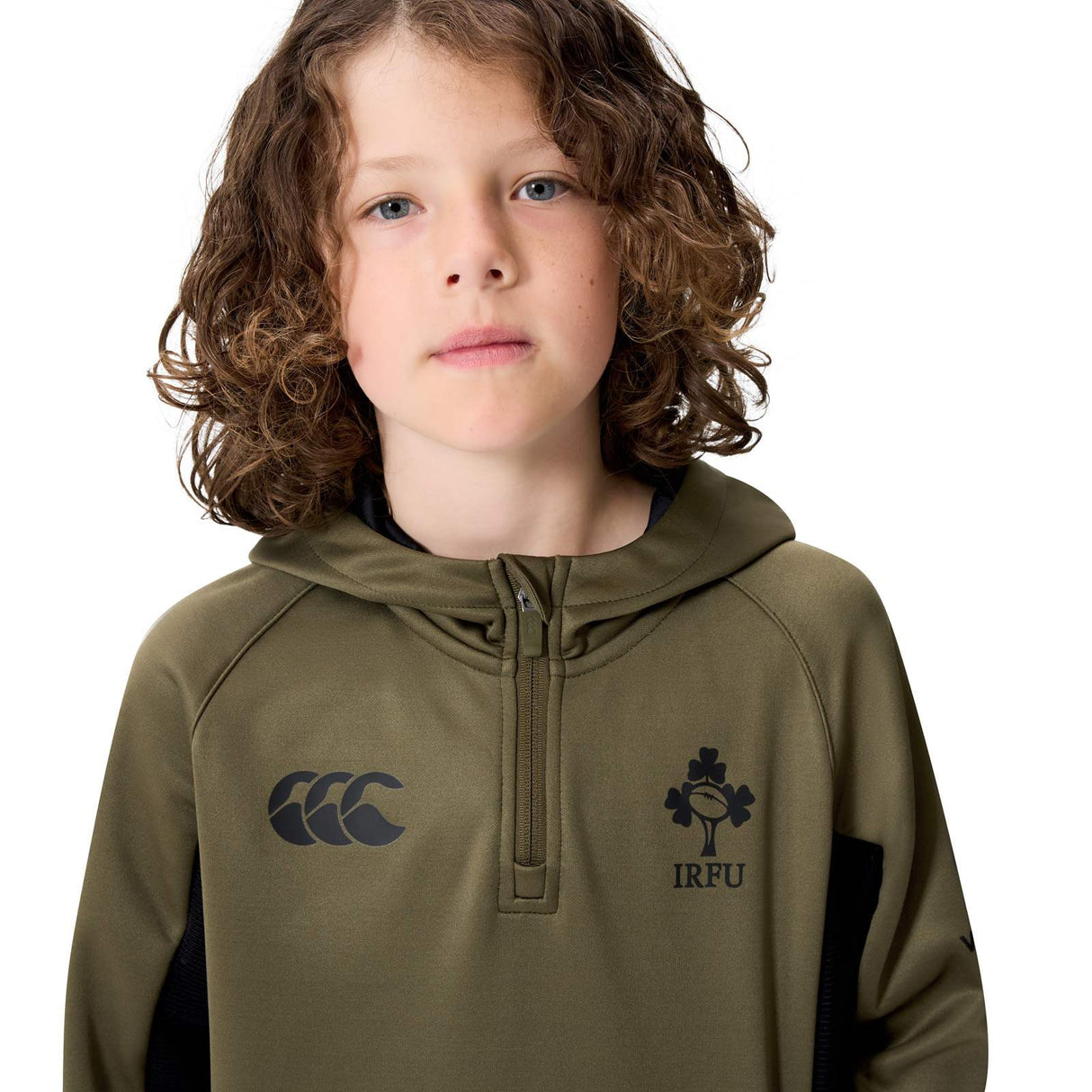 Canterbury IRE OH ZIP TRNG HOODY K Brown