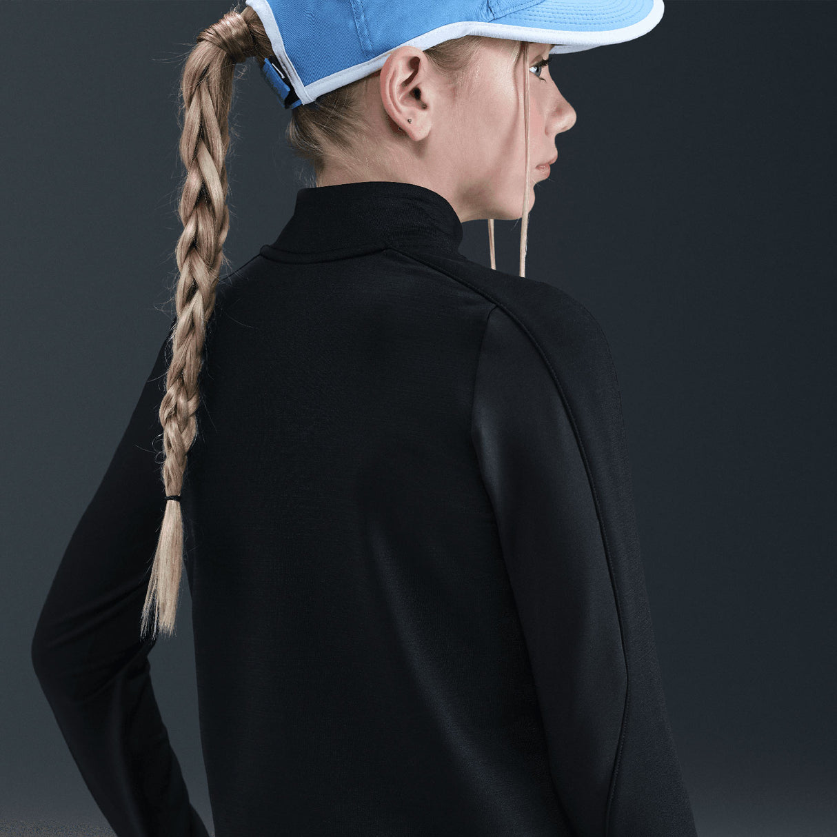 Nike Girls NP TF HZ LS TOP SPORT PCK Blk