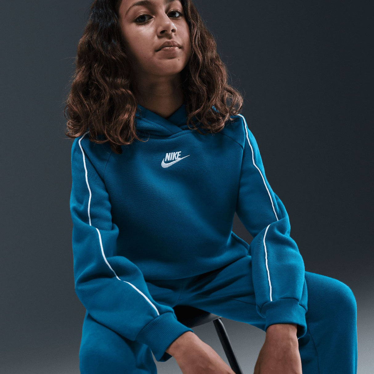 Nike Kids NSW CLUB FLC HDY TRACKSUIT Grn