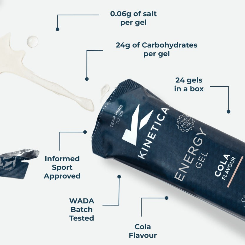Kinetica Energy Gels Cola x 24
