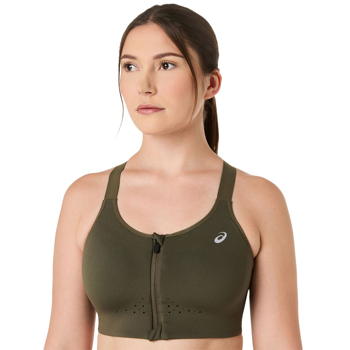 ASICS WMS ROAD COMBI ZIP BRA GRN