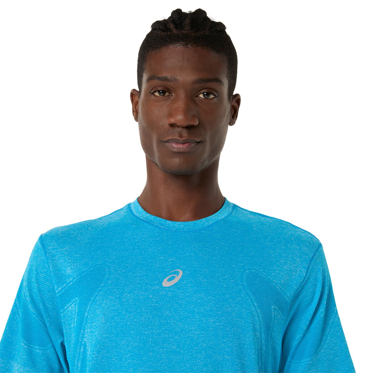 ASICS MENS ROAD SEAMLESS SS TOP BLUE