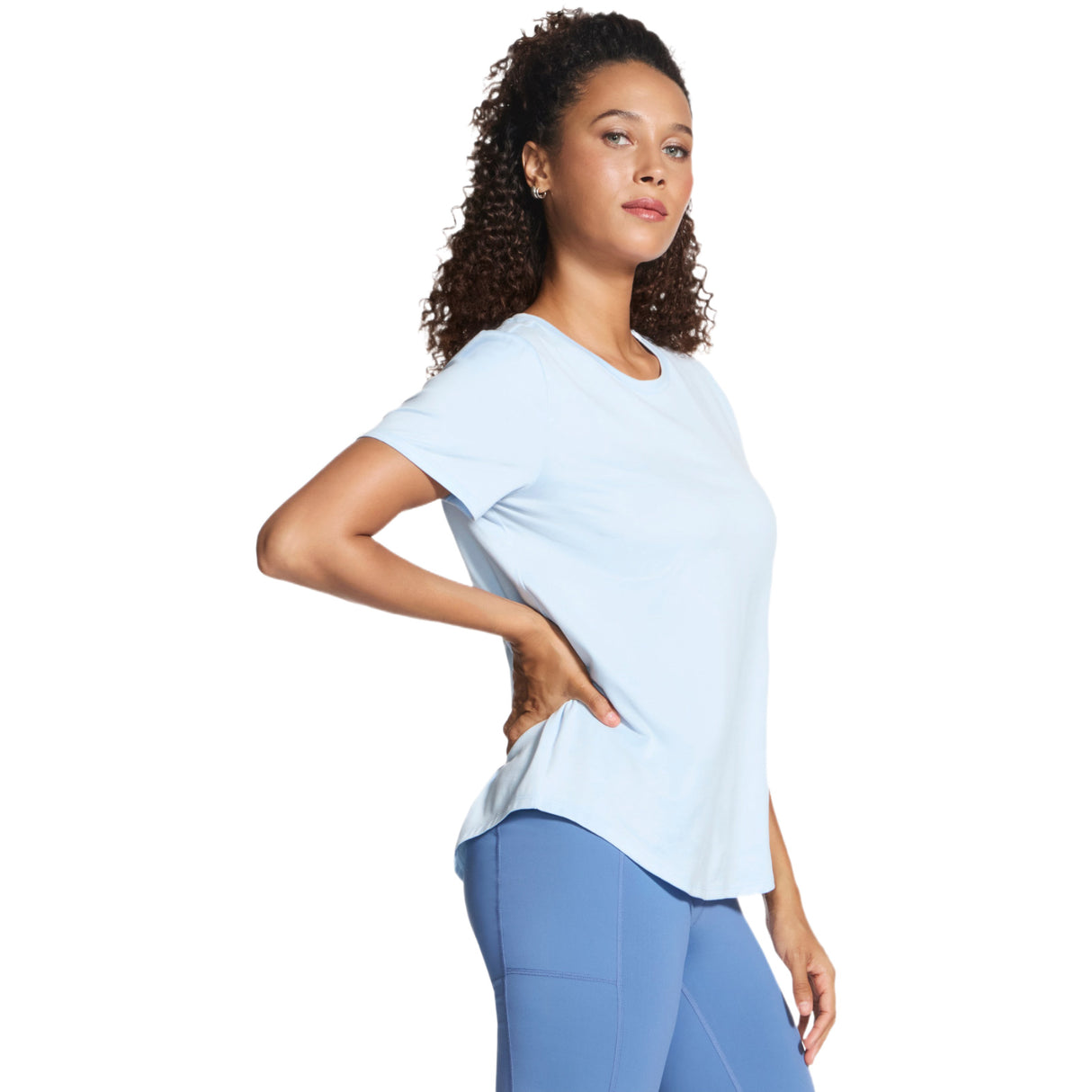 SKECHERS WMS GO DRI SWIFT TEE BLUE
