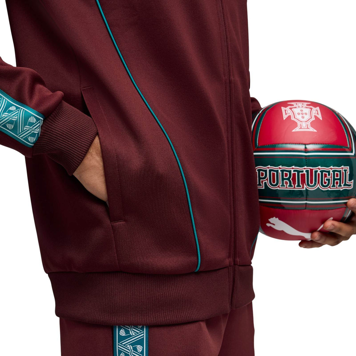 PUMA PORTUGAL WC26 ANTHEM JACKET MAROON
