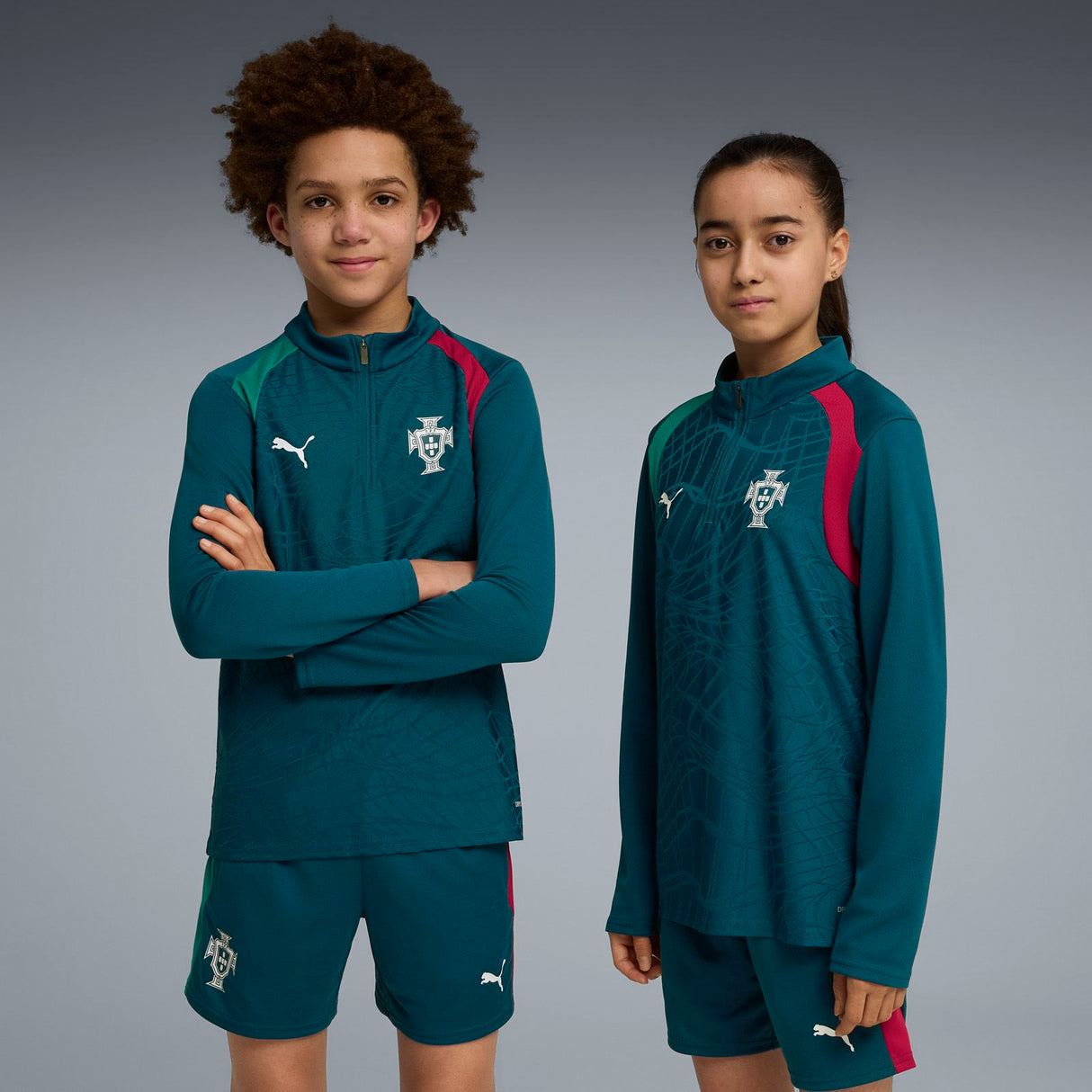 PUMA PORTUGAL WC26 KID TRAIN QZ TOP NAVY