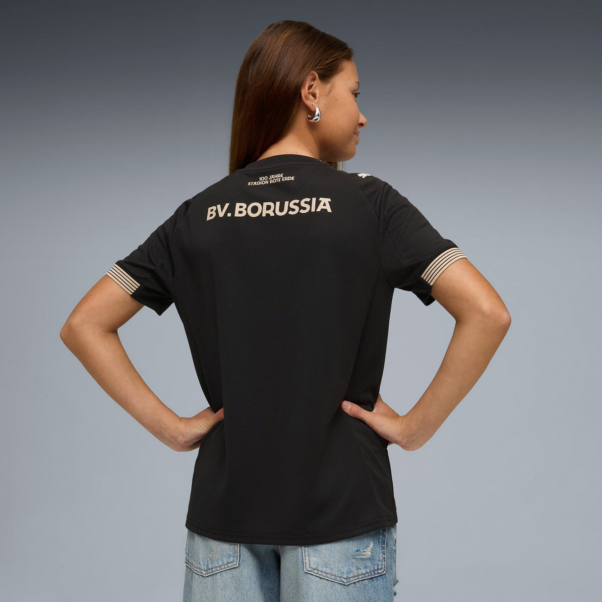 PUMA BVB 25SPECIAL ED KIDS JERSEY BLK