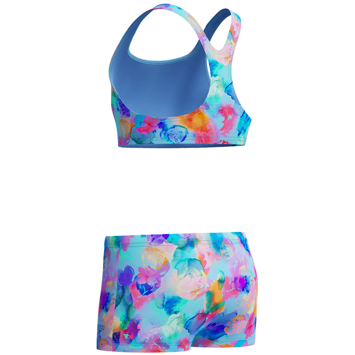 Speedo G Print Racerback Two Piece Bl