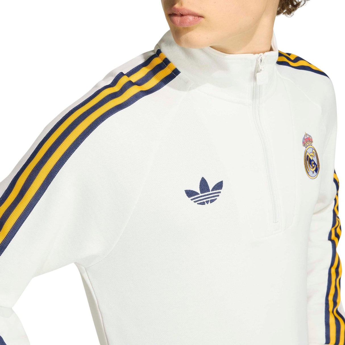 adidas Real Madrid Football Originals Adults Half-Zip Top