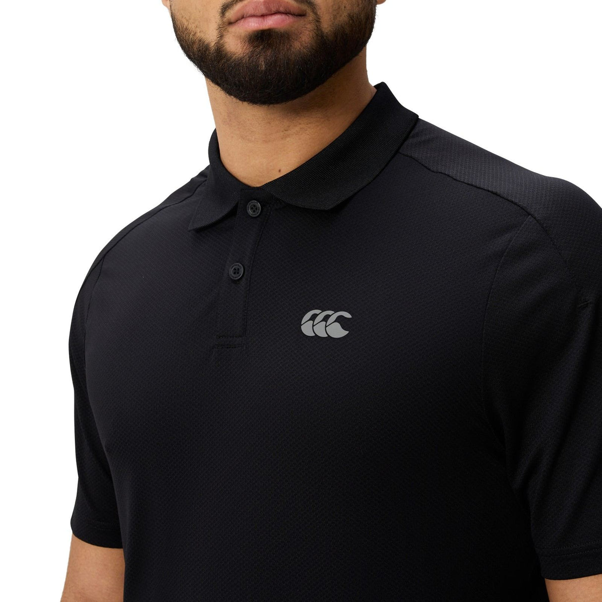 Canterbury Mens TEMPO POLO SHIRT Black