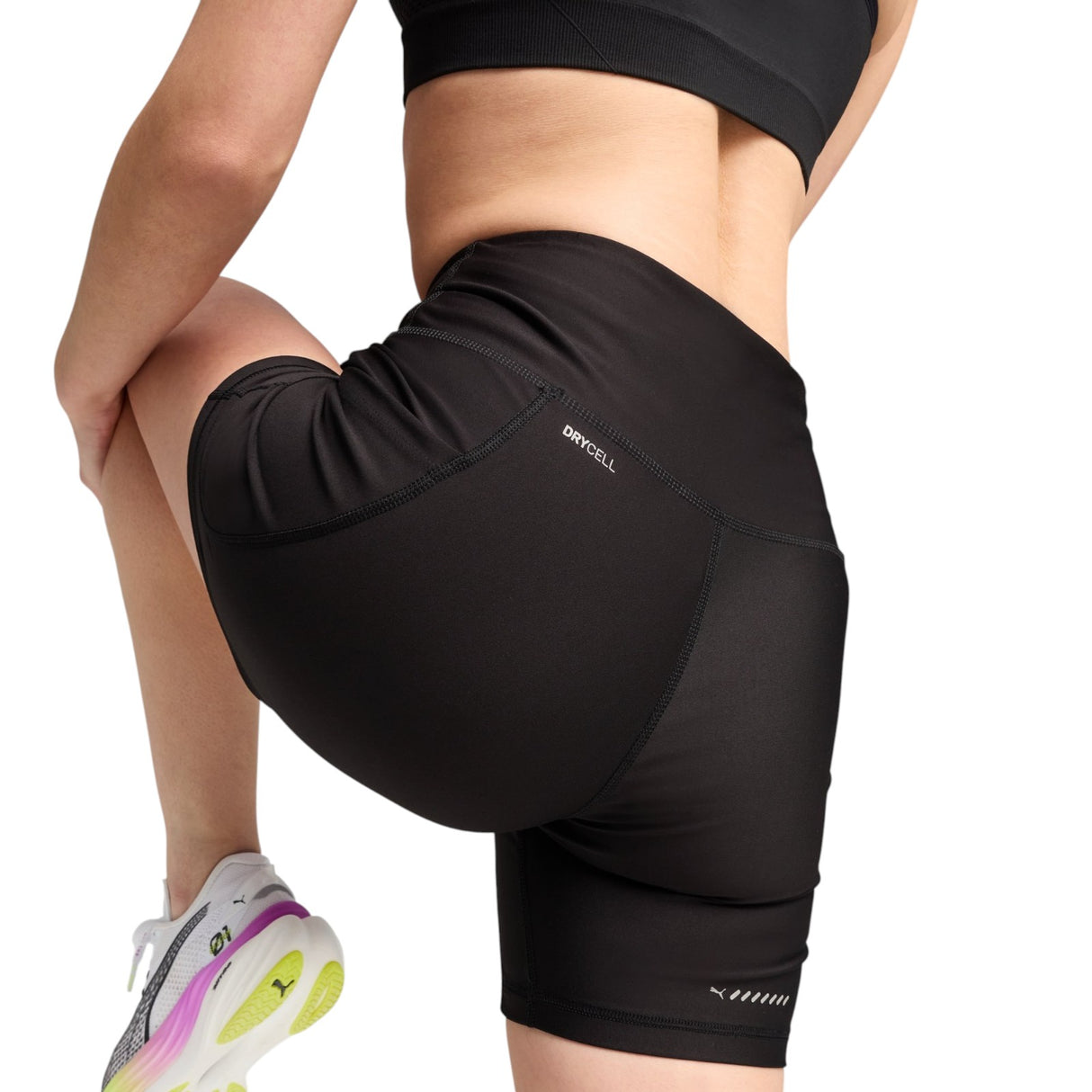 Puma W Run Velocity 5in Short Tight Blk