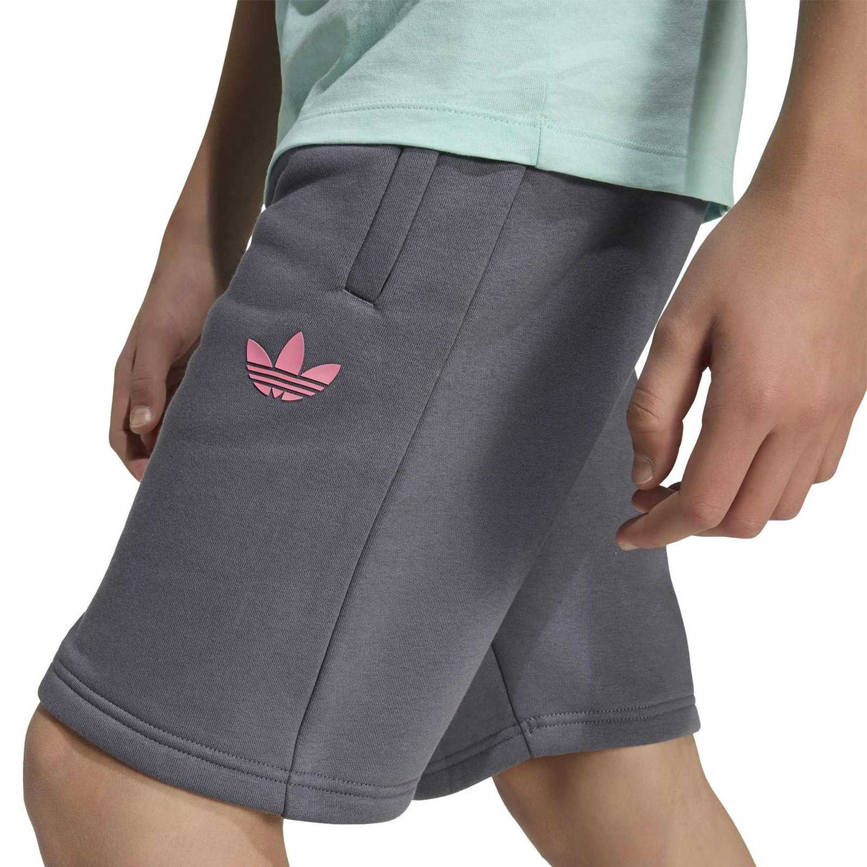 adidas Boys Messi Tref Shorts Grey
